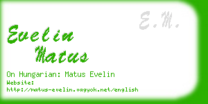 evelin matus business card